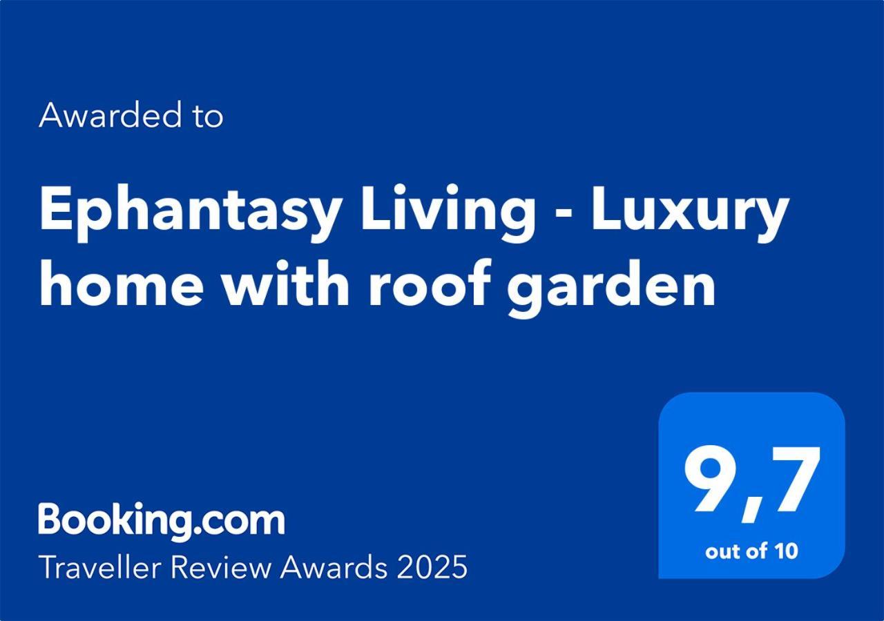 Ephantasy Living - Luxury Home With Roof Garden Kalamaki  Esterno foto